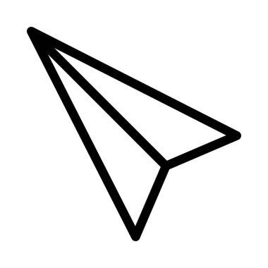 Kağıt Uçak düz stil ikonu, vektör çizim 