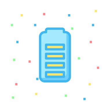 pil vektör illüstrasyonu 