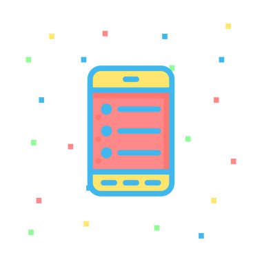 Telefon simgesi vektör illüstrasyonu 