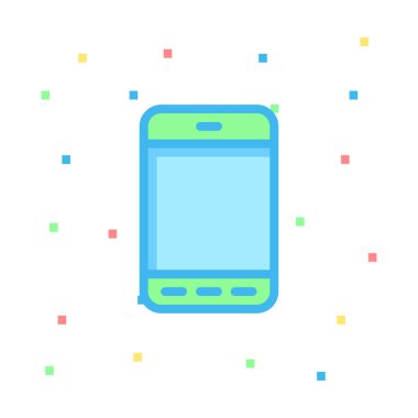 Telefon simgesi vektör illüstrasyonu 