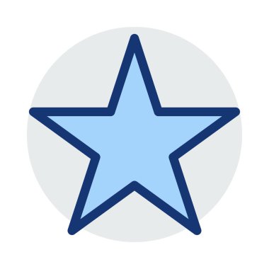 yıldız simgesi vektör illüstrasyonu 