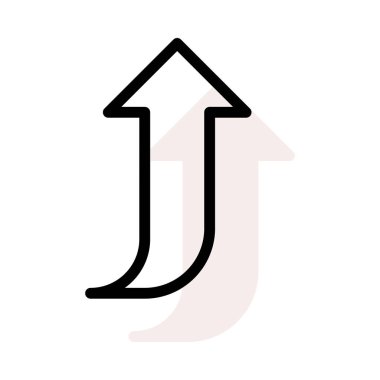 Web simge vektör çizim dönük ok 