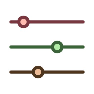 birim denetim satır simge vektör çizim 