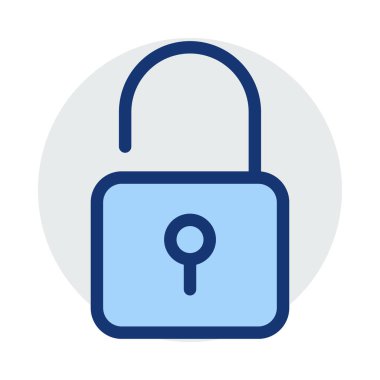 ikon vektör illüstrasyonunu kilitle 