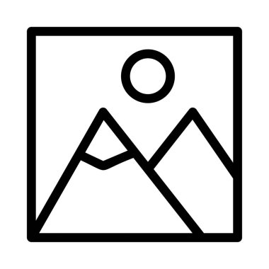 dağ ikonu vektör illüstrasyonu 