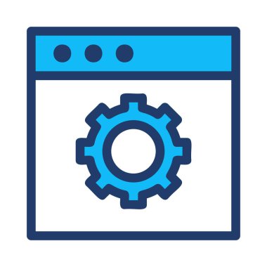 dişli simgesi vektör illüstrasyonu 