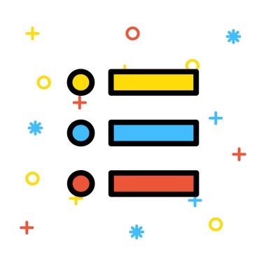 metin simge vektör çizim 