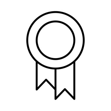 Madalya ikon vektör illüstrasyonu 