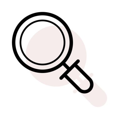 Vektör çizimi büyüteç simgesini 