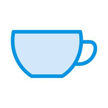 Çay Kupası düz stil ikonu, vektör çizim