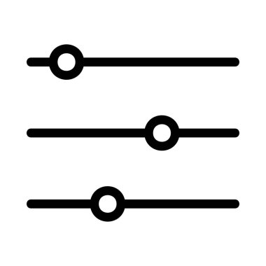 Ses Denetim Masası satır simge vektör çizim 