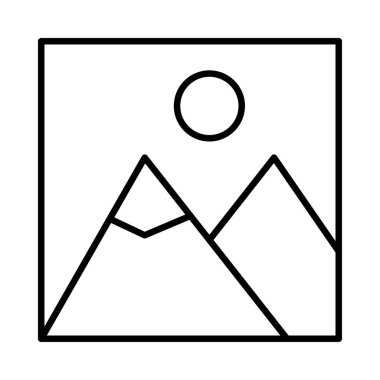 dağ ikonu vektör illüstrasyonu 