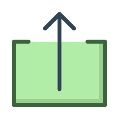 Web simge vektör çizim upload 