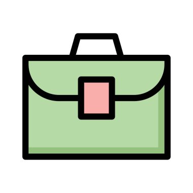 çanta simgesi vektör illüstrasyonu 