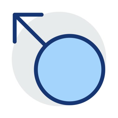 erkek işareti illüstrasyon vektör 