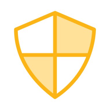 kalkan ikon vektör illüstrasyonu 