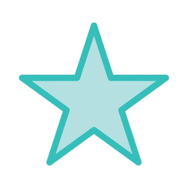 yıldız simgesi vektör illüstrasyonu 