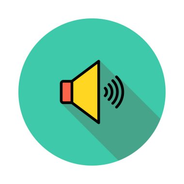 hoparlör simgesi vektör çizim 