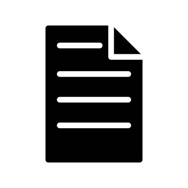 belge simgesi vektör illüstrasyonu 