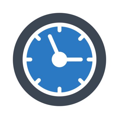 Saat simgesi vektör illüstrasyonu 