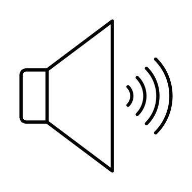 hoparlör simgesi vektör çizim 