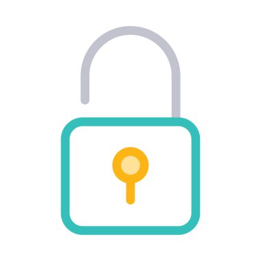 ikon vektör illüstrasyonunu kilitle 