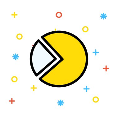 iş grafiği çizgi simge vektör çizim 