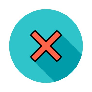 çapraz simge vektör illüstrasyonu 