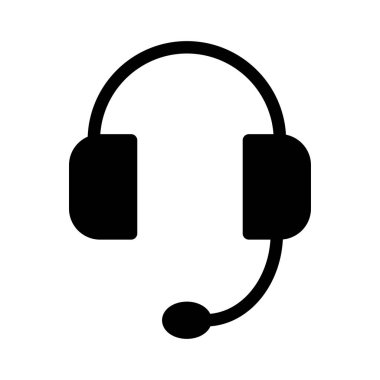 kulaklık simgesi vektör illüstrasyonu 