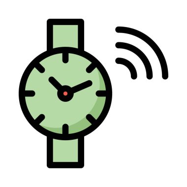 Saat simgesi vektör illüstrasyonu 