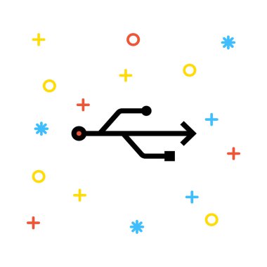 elektrik simgesi vektör illüstrasyonu 