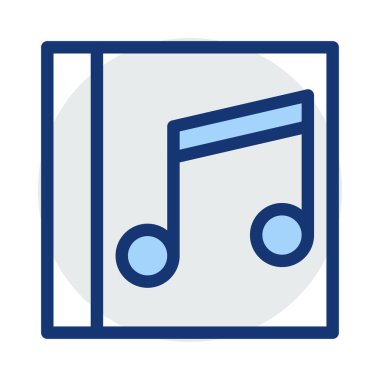 melodi simge vektör çizim 