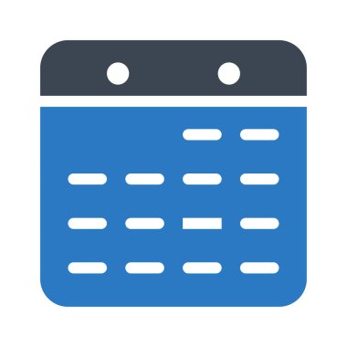 Takvim simgesi vektör illüstrasyonu 