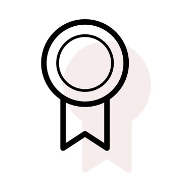 Madalya ikon vektör illüstrasyonu 