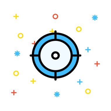 hedef simge vektör illüstrasyonu 