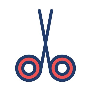 makas simgesi vektör illüstrasyonu 