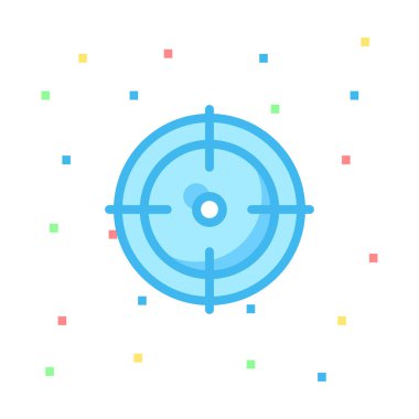 hedef simge vektör illüstrasyonu 