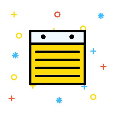 Takvim simgesi vektör illüstrasyonu 