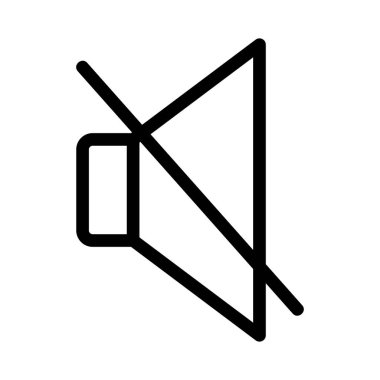 yüksek sesle simgesi sessiz vektör çizim 