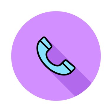 Telefon simgesi vektör illüstrasyonu 