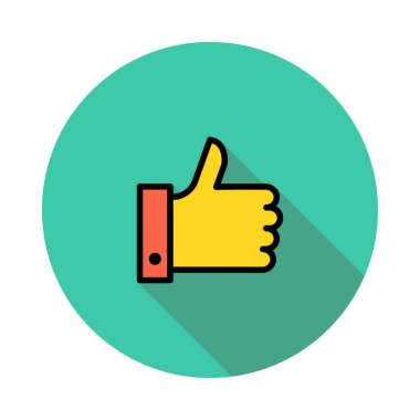 Simge vektör illüstrasyonunu parmakla 