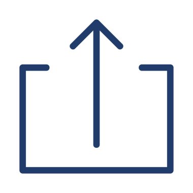 Web simge vektör çizim upload 