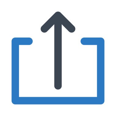 Web simge vektör çizim upload 