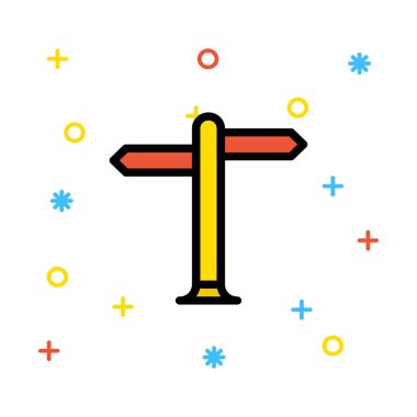 işaretleyici simgesi vektör illüstrasyonu 