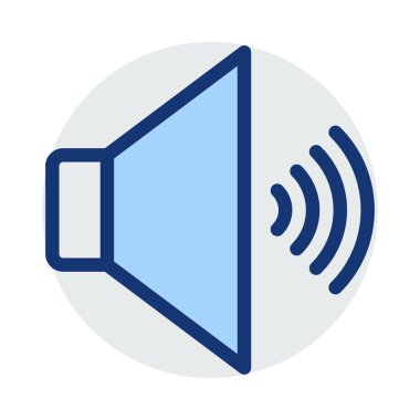 hoparlör simgesi vektör çizim 