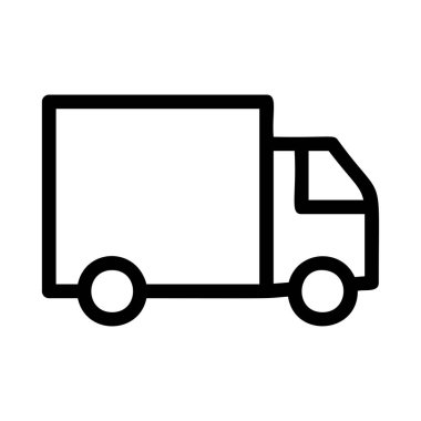 kamyon simge vektör çizim 