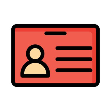 kart simge vektör çizim 