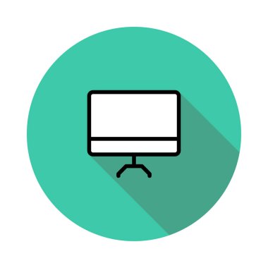 bilgisayar hattı simge vektör çizim 