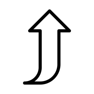 Web simge vektör çizim dönük ok 