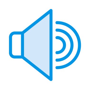 ses web simgesi, vektör, illüstrasyon